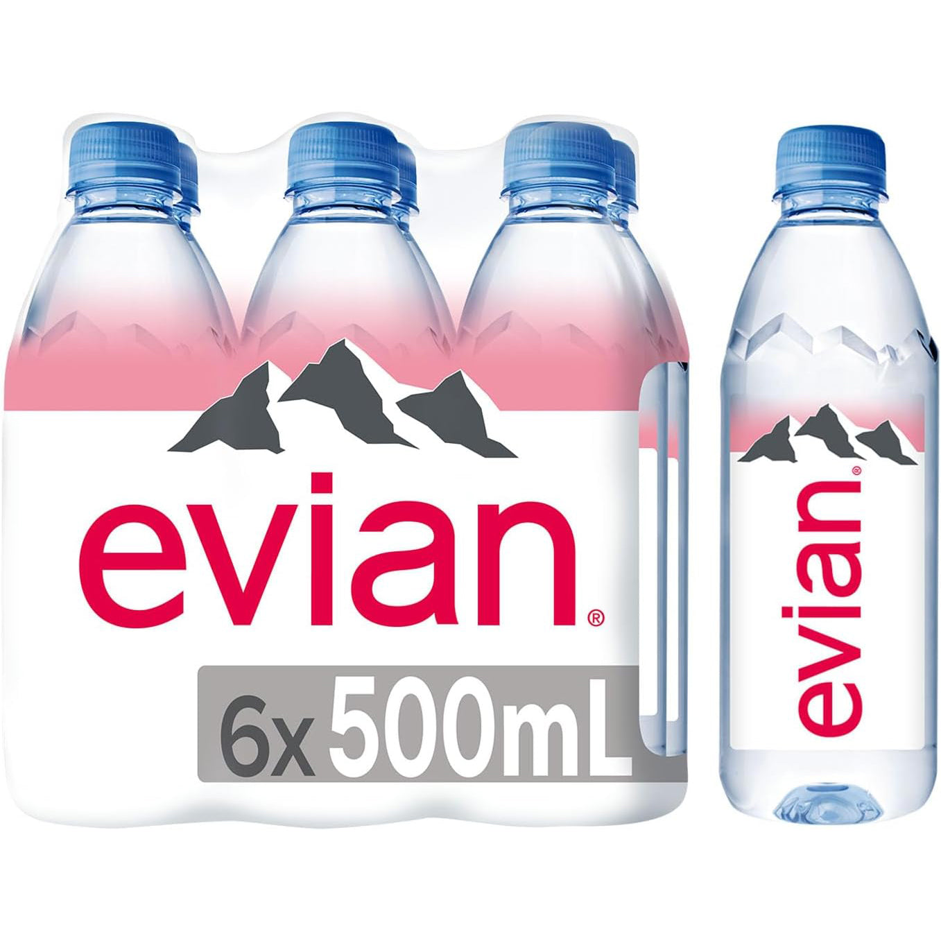 Evian 5 x 6 pack 500ml pet*