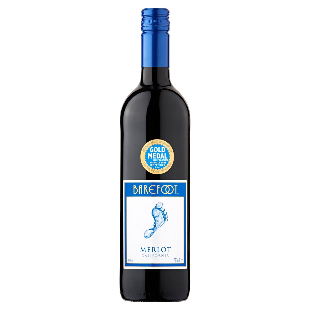 Barefoot Merlot Red Wine 6 x 75cl