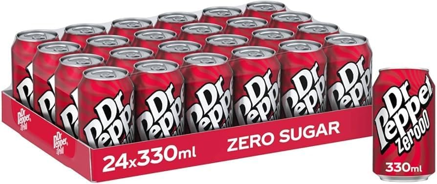 Dr Pepper Zero Cans 24 x 330ml EU