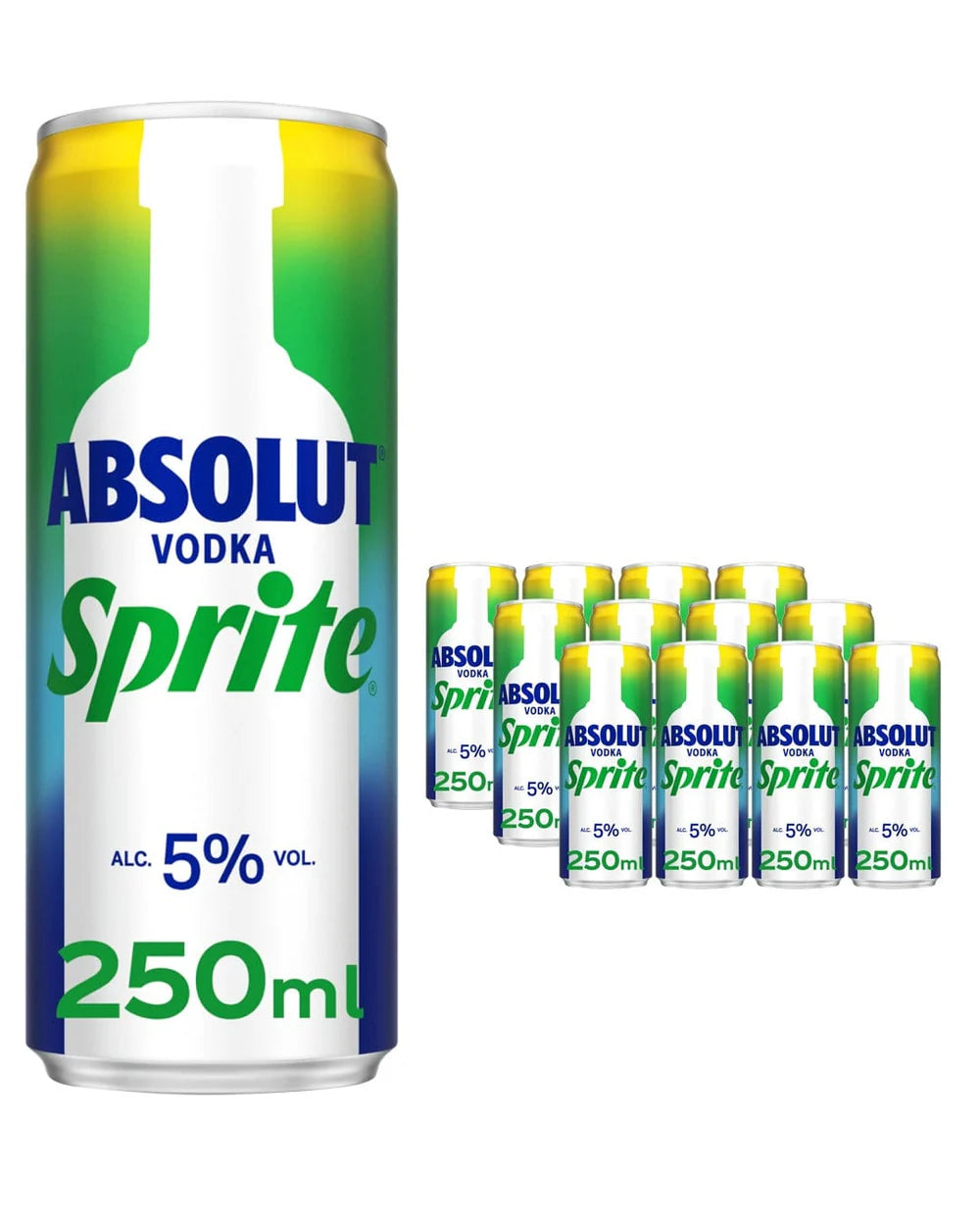 Absolut Vodka Sprite Cans 12 x 250ml