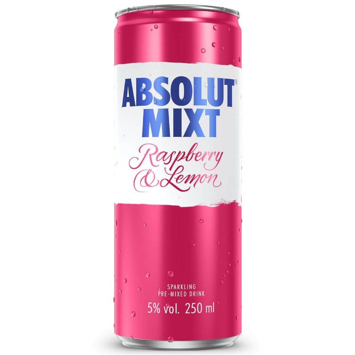 Absolut Raspberry & Lemon Cans 12 x 250ml