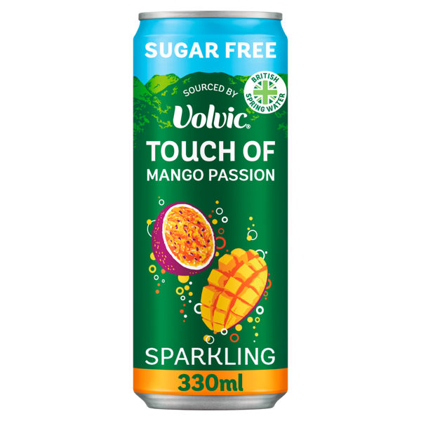 Volvic TOF Mango Passion Sparkling S/F 12 x 330ml Cans
