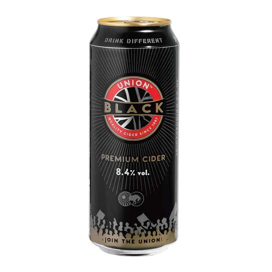 Union Black Cider Cans 24 x 500ml 8.4%