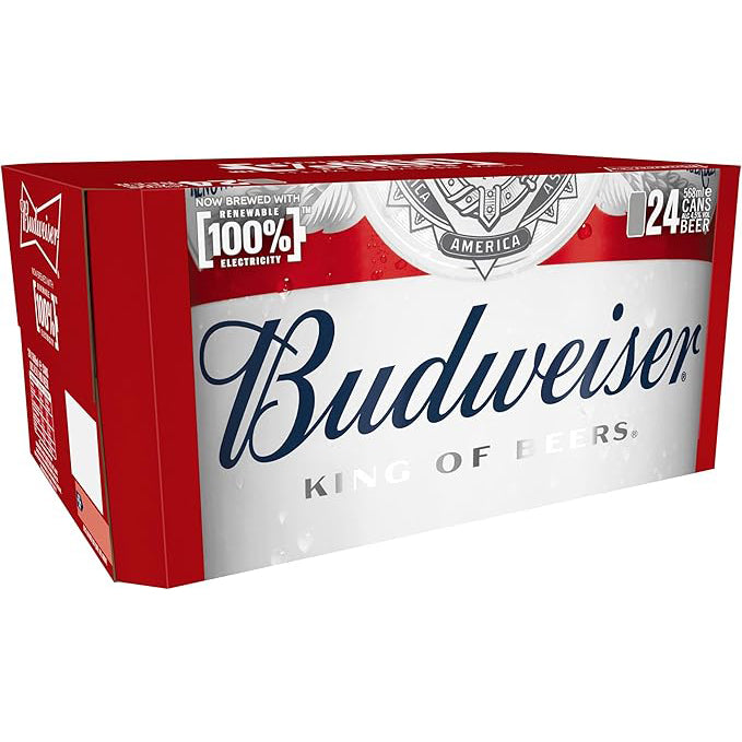 Budweiser Pints Cans 24 x 568ml 4.5%