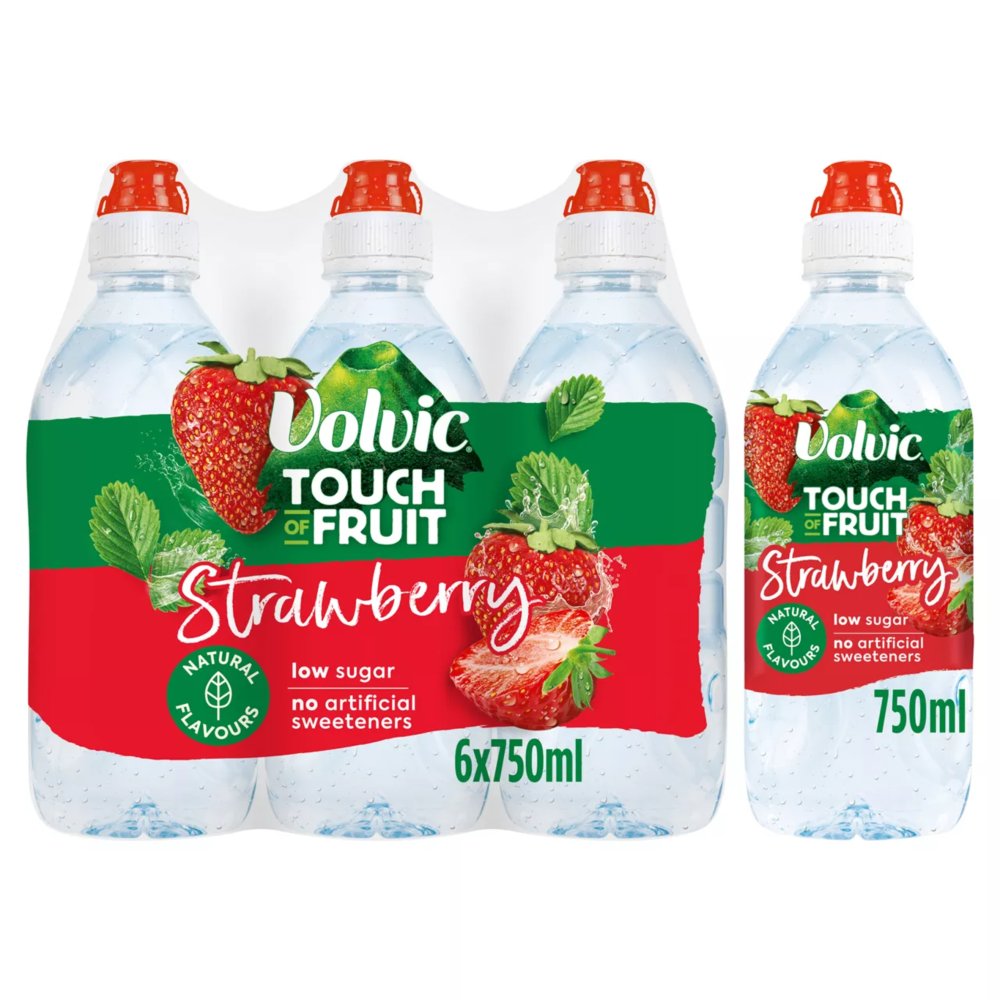 Volvic TOF Strawberry 6 x 750ml pet
