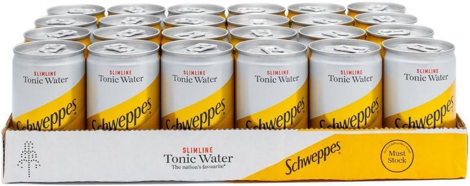 Schweppes Slimline Indian Tonic Water 24x 150ml Cans