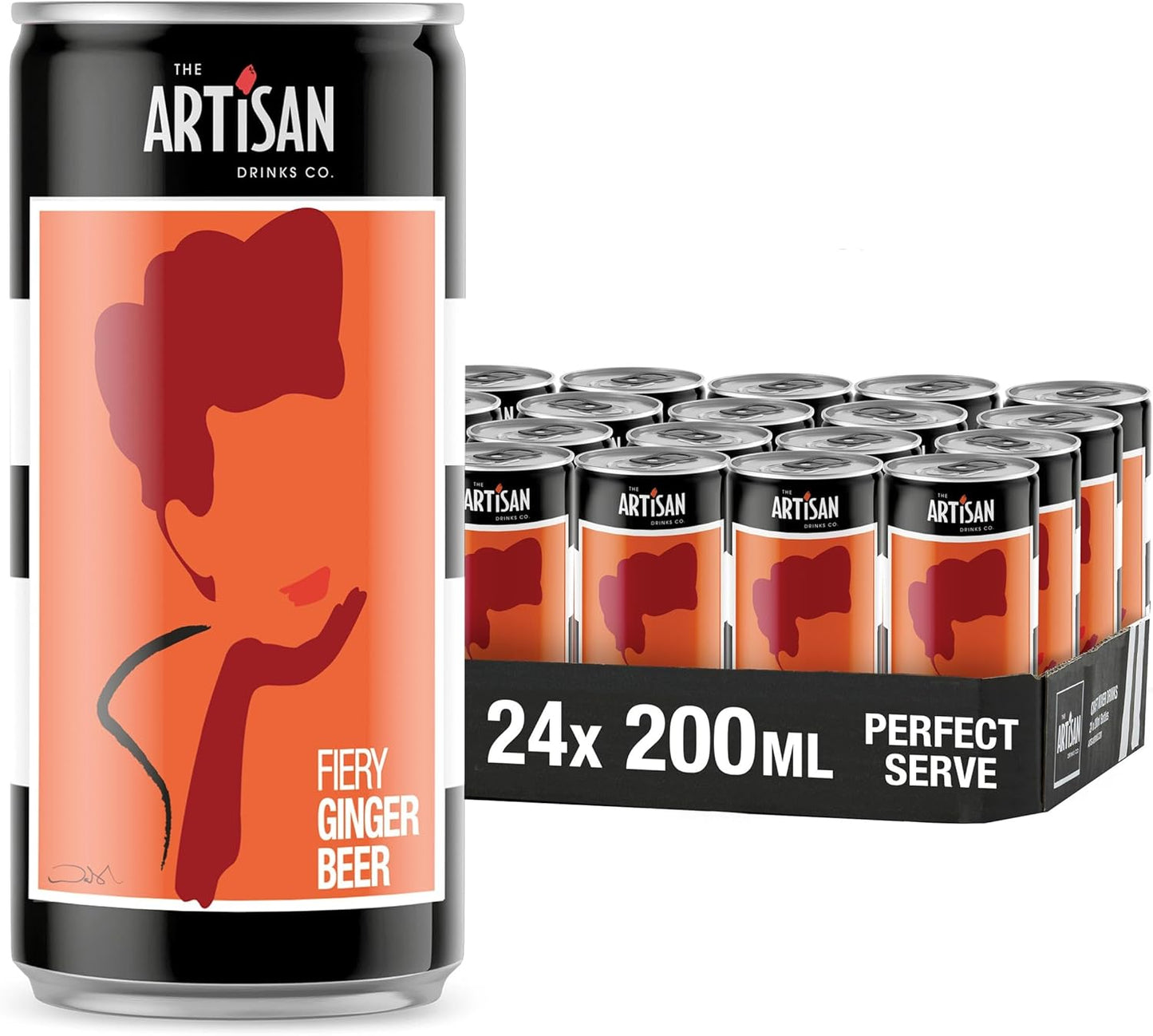 The Artisan Fiery Ginger Beer 24x 200ml Cans