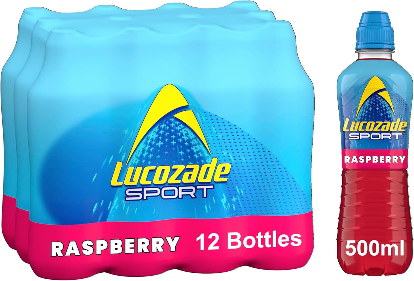 Lucozade Sport Raspberry Energy Drink 12x 500ml