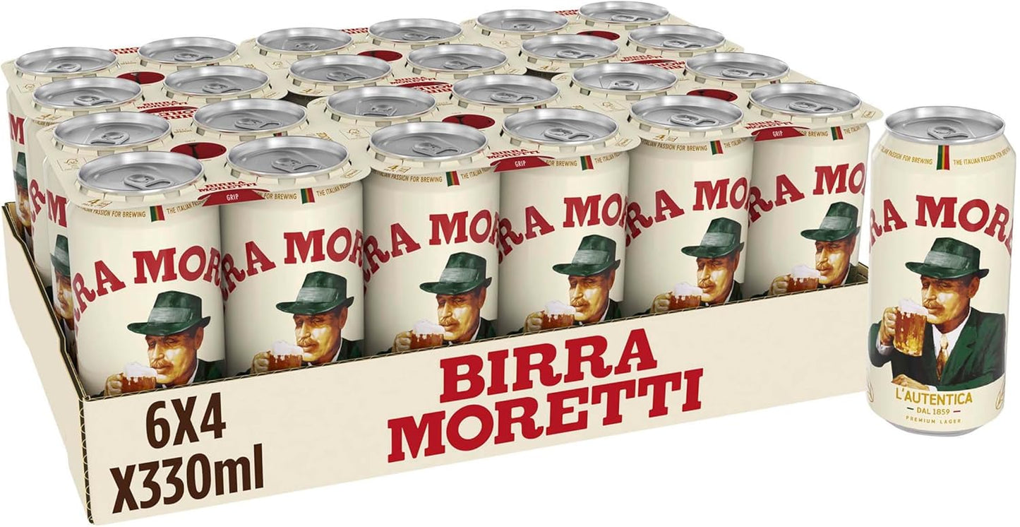 Birra Moretti Premium Lager 24x 330ml Cans