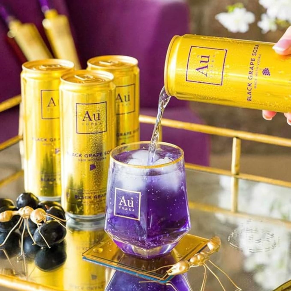 Au Vodka Black Grape Cans 12 x 330ml