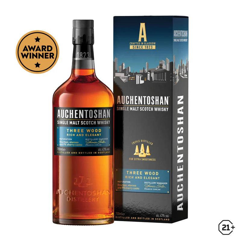 Auchentoshan Three Wood Whisky 70cl
