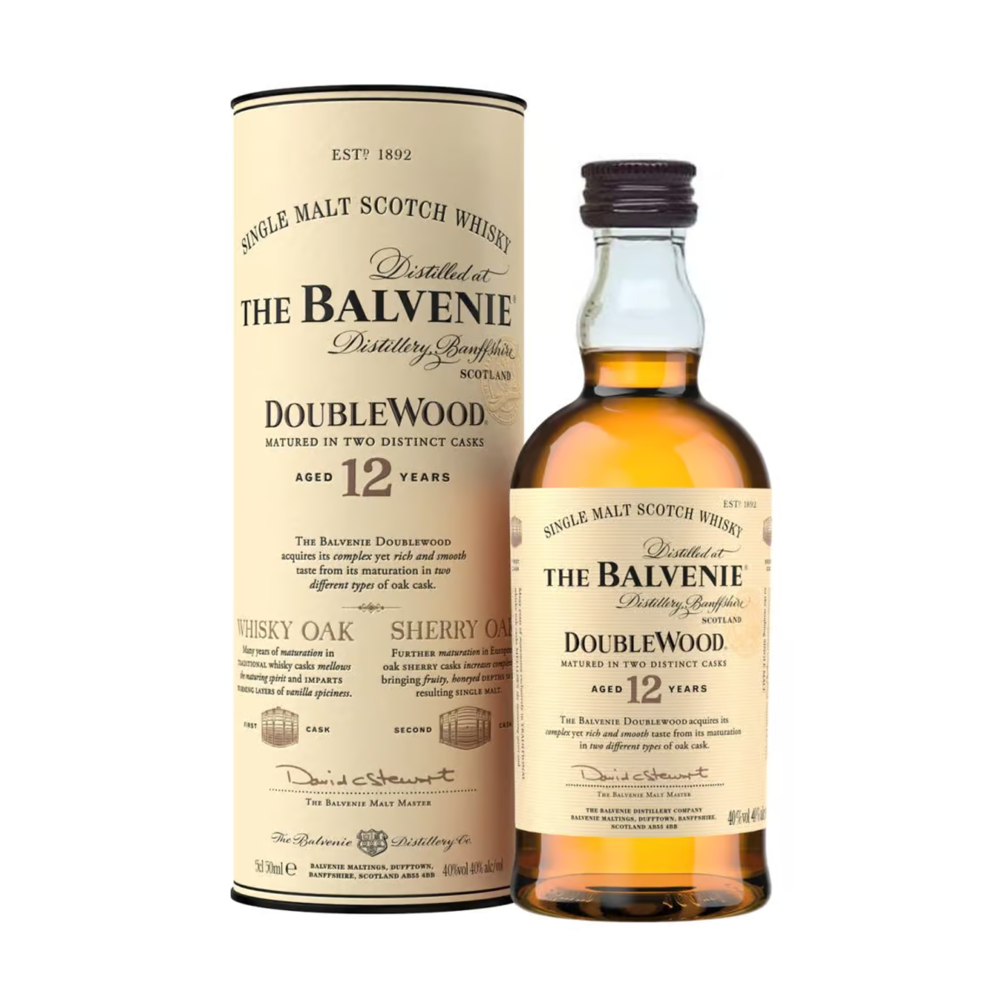 The Balvenie 12 Year Double Wood Whisky 5cl Miniature