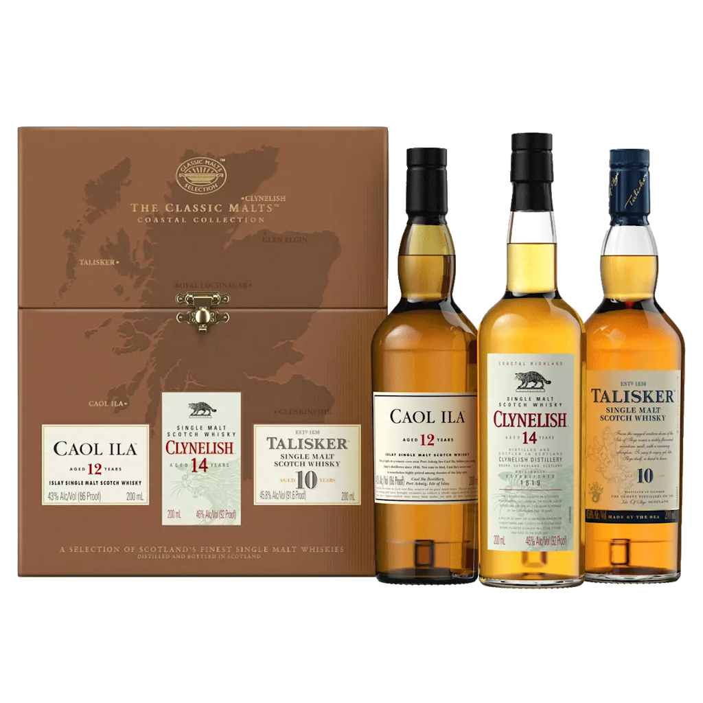 Classic Malts Coastal Collection of Whiskies 3x 20cl Gift Tasting Pack