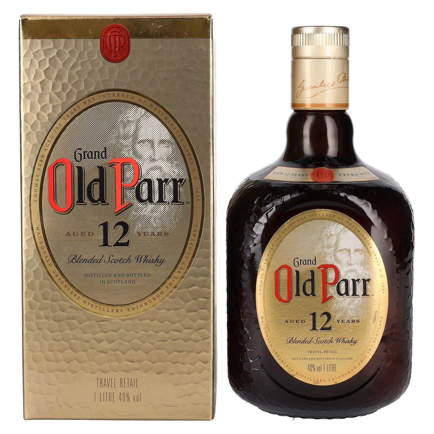 Grand Old Parr 12 Year Whisky 1Ltr