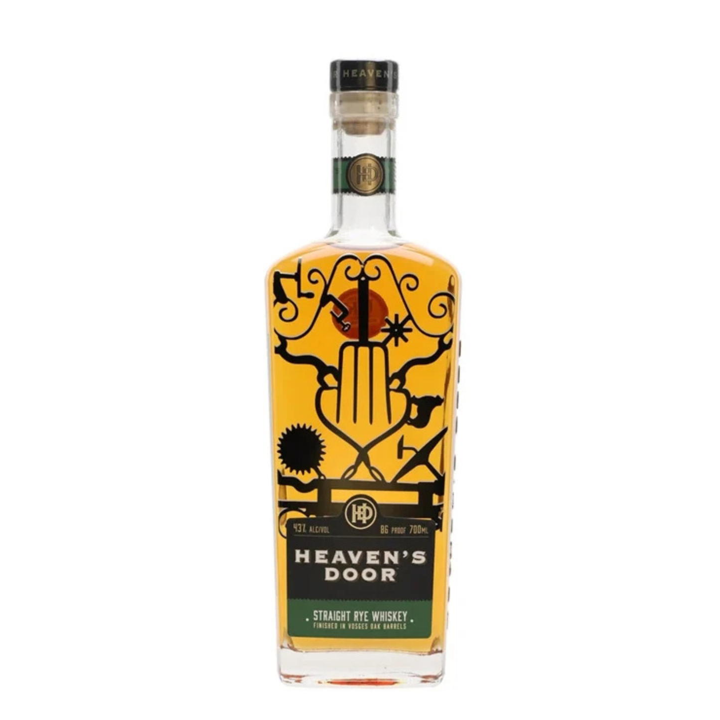 Heaven's Door Straight Rye Whiskey 70cl