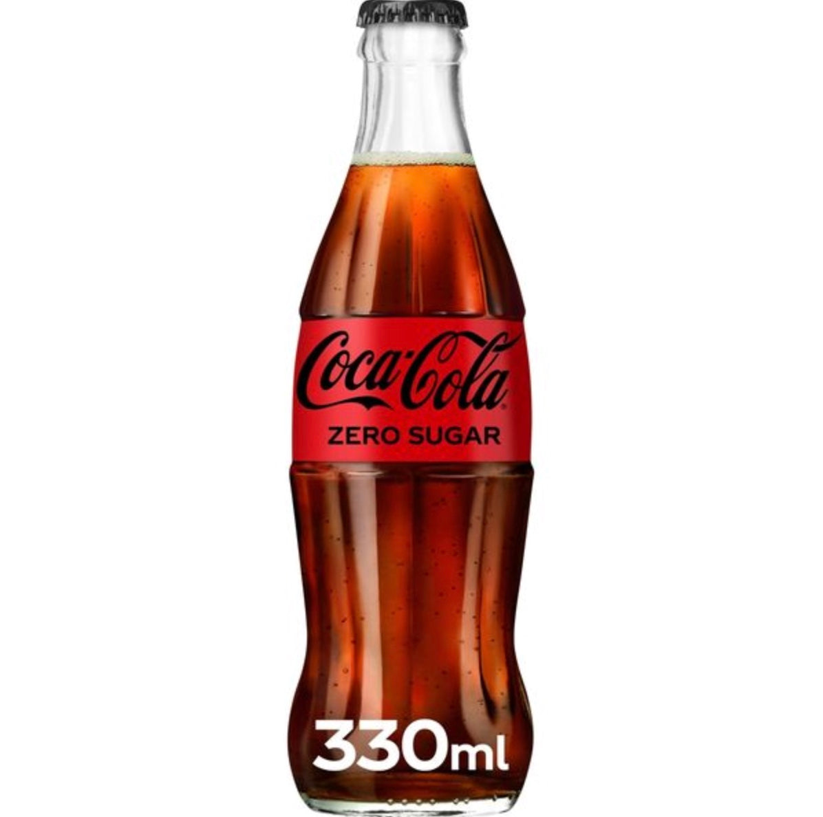 Coca Cola Zero Icon Glass Bottle 24 x 330ml NRB