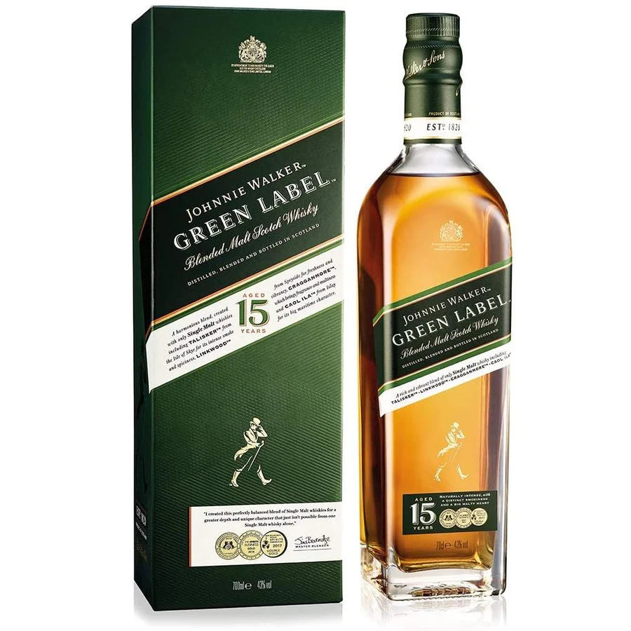 Johnnie Walker Green Label 15 Year Whisky 70cl