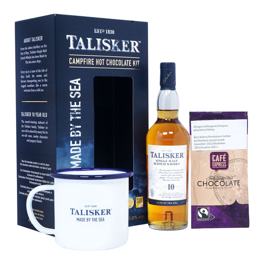 Talisker 10 Year Whisky Campfire Hot Chocolate 20cl Gift Set