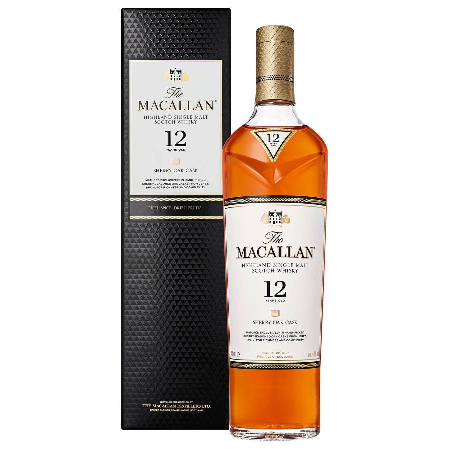The Macallan 12 Year Sherry Oak Whisky 70cl