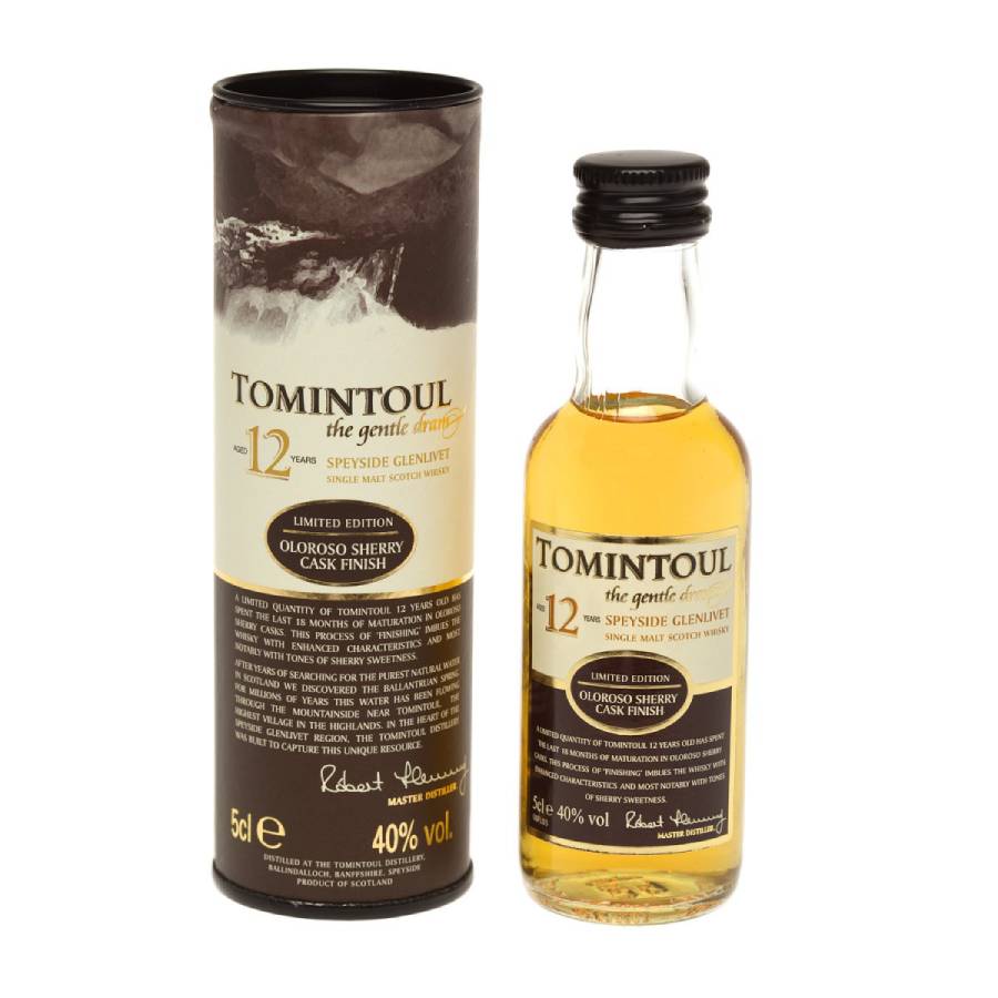 Tomintoul 12 Year Whisky 5cl Miniature