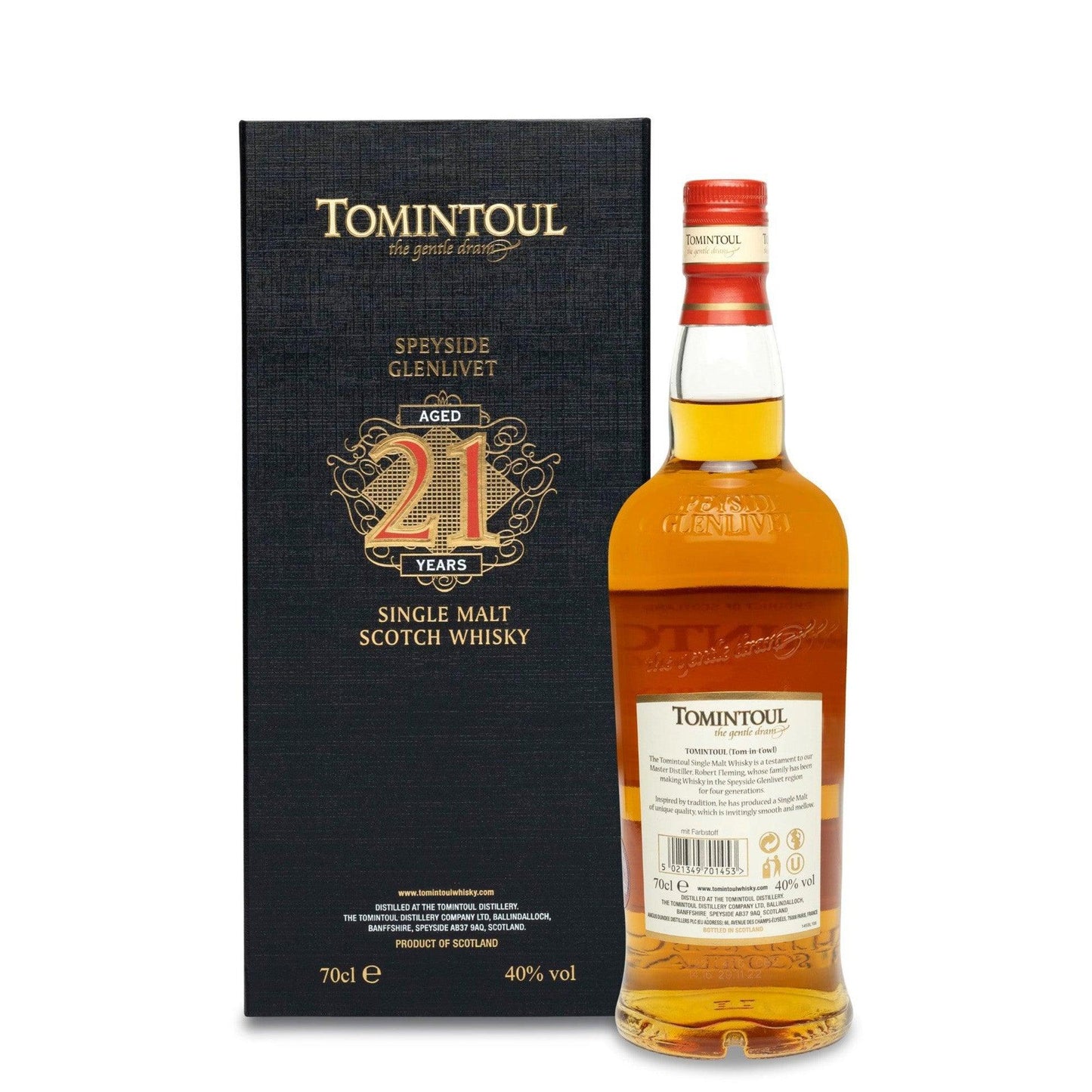 Tomintoul 21 Year Whisky 70cl