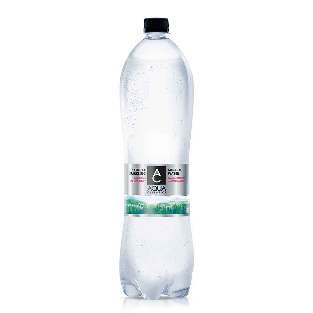 AQUA Carpatica Natural Sparkling Mineral Water 6x 1.5Ltr