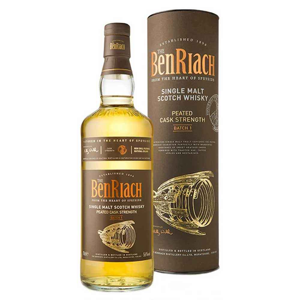 BenRiach Peated Cask Strength Batch 1 Whisky 70cl