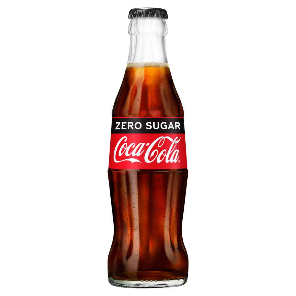 Coca Cola Zero 24x 200ml Glass Bottles