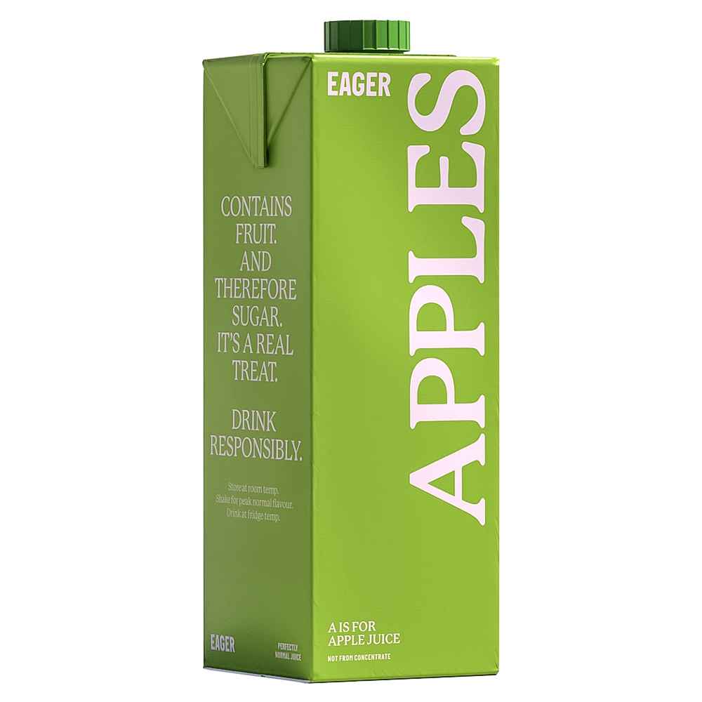Eager Pressed Cloudy Apple Juice 8x 1.5Ltr