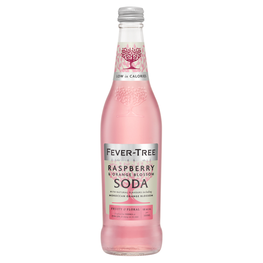 Fever Tree Raspberry & Orange Blossom Soda Water 8x 500ml