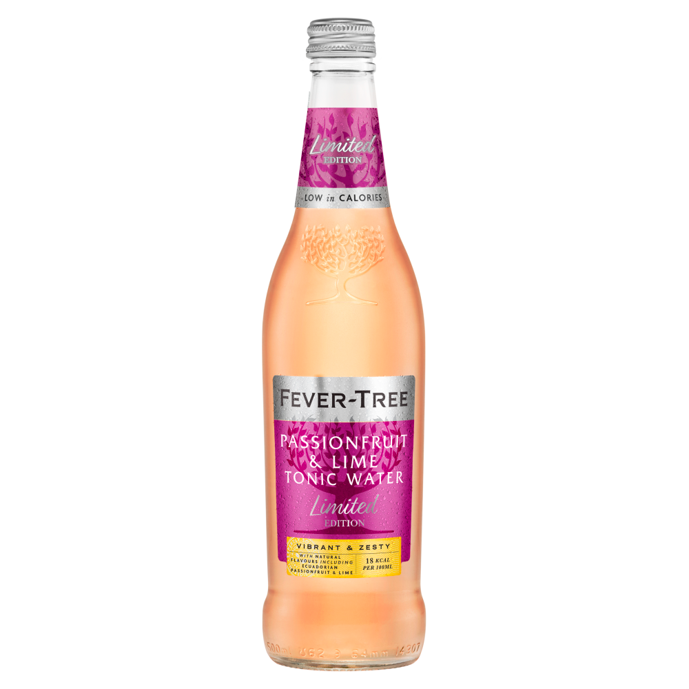 Fever Tree Refreshingly Light Passion Fruit & Lime Tonic Water 8x 500ml