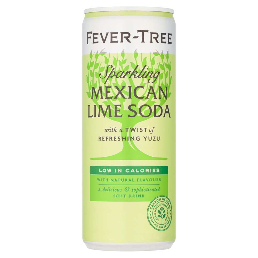 Fever Tree Mexican Lime Soda 12x 250ml Cans
