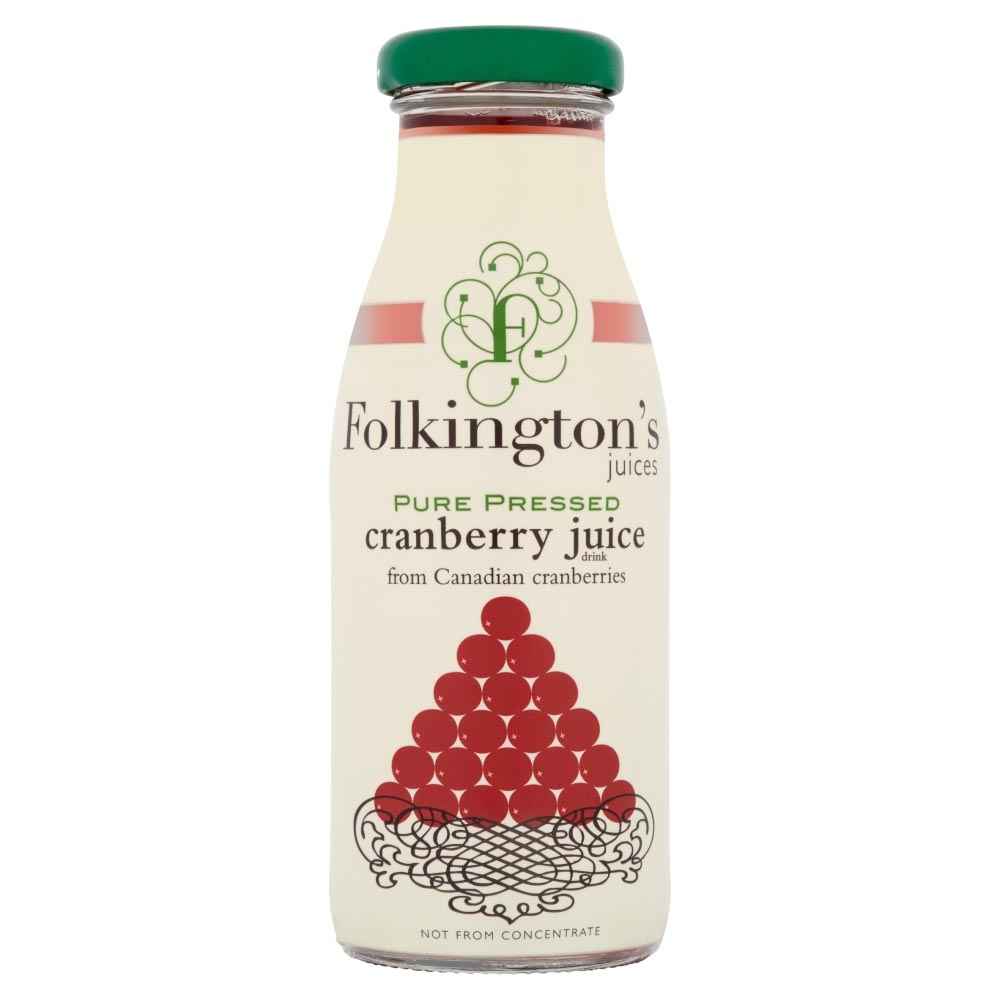 Folkington's Cranberry Juice 12x 250ml