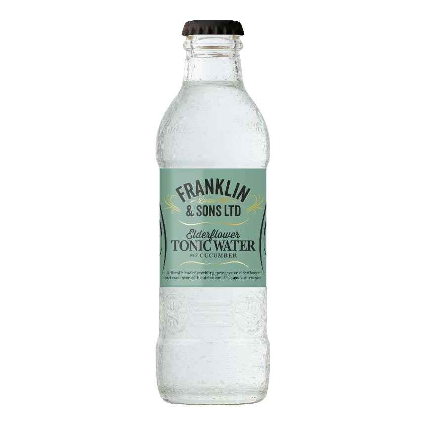 Franklin & Sons Elderflower & Cucumber Tonic Water 24x 200ml