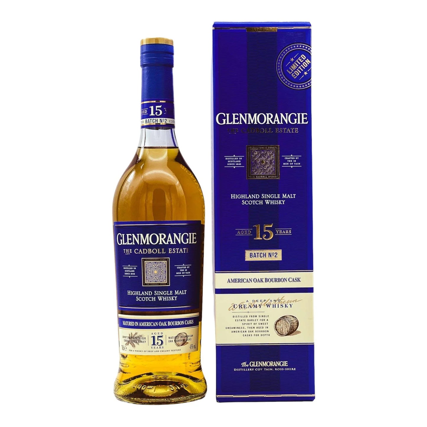 Glenmorangie The Cadboll Estate 15 Year Whisky 70cl