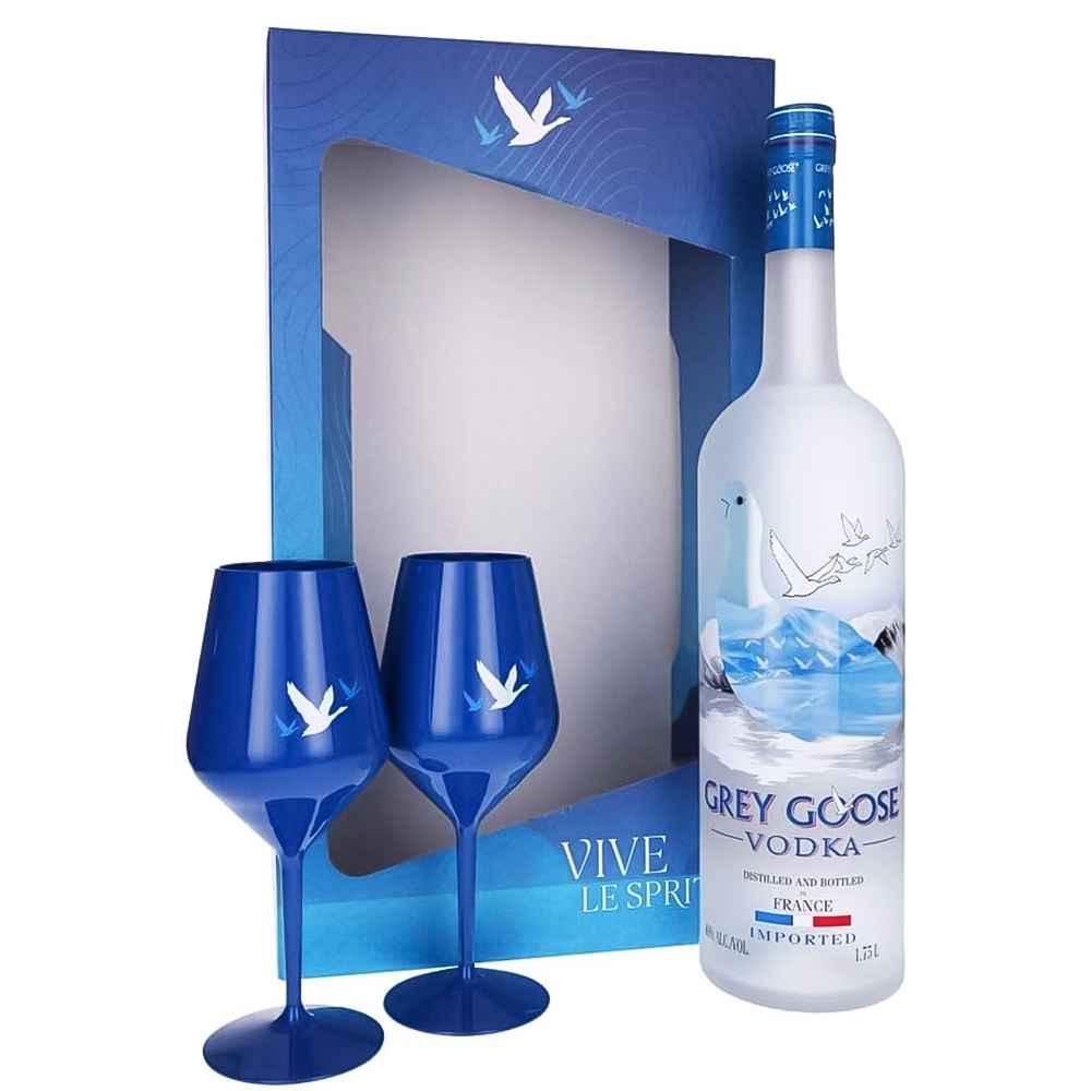 Grey Goose Vodka 1.75Ltr Magnum Plus Gift Pack