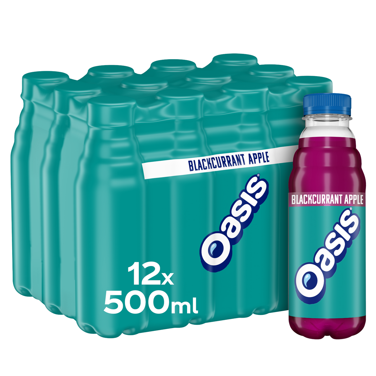 Oasis Blackcurrant Apple 12x 500ml