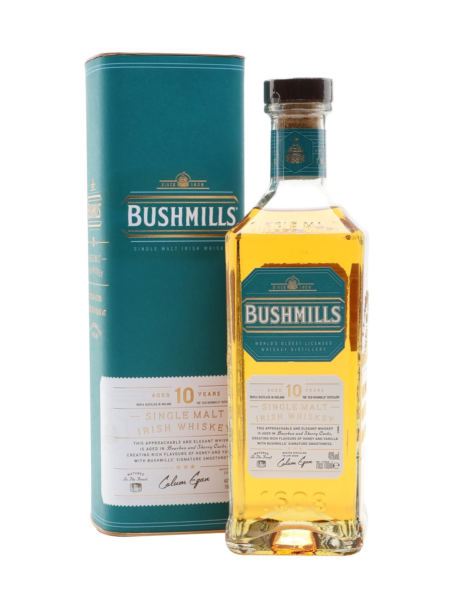 Bushmills 10 Year Irish Whiskey 70cl