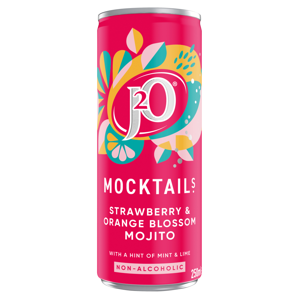 J2O Mocktails Strawberry & Orange Blossom Mojito 12x 250ml