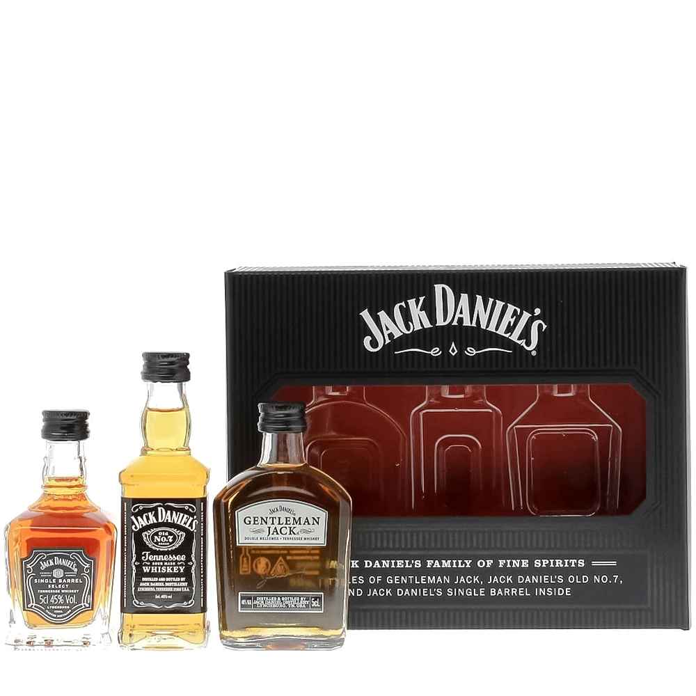 Jack Daniel's Family Whiskey 3x 5cl Miniatures Gift Pack