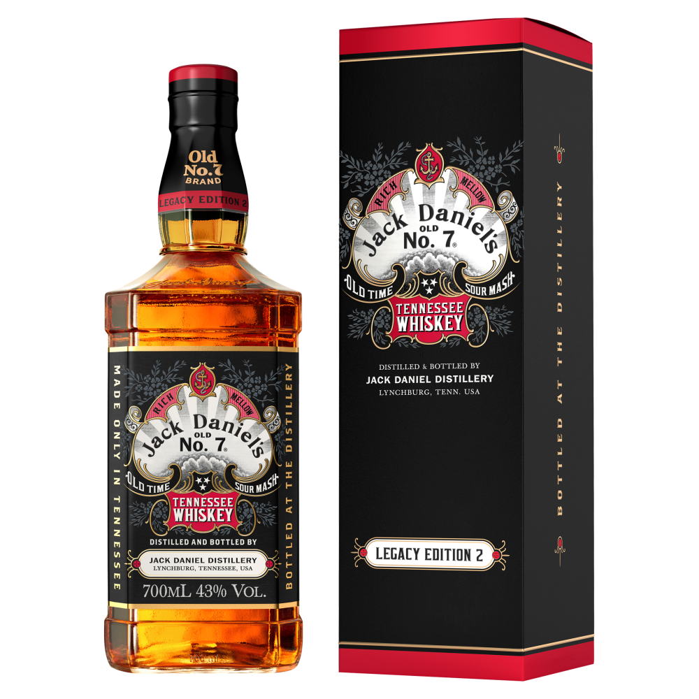 Jack Daniel's Old No 7 Whiskey 70cl Legacy Edition 2