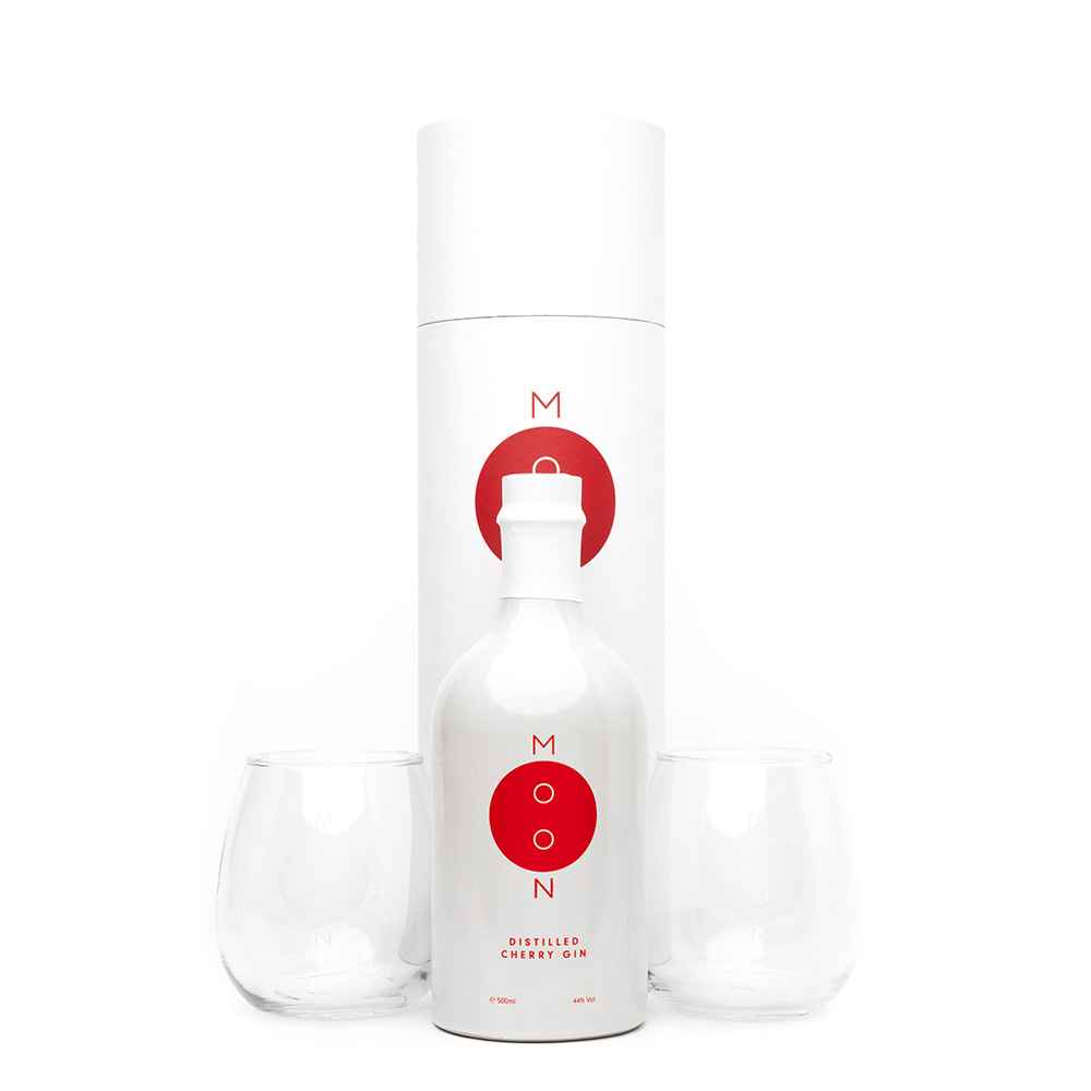 Cherry Moon Pink Gin Gift Set 50cl