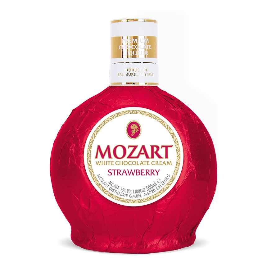 Mozart White Chocolate Strawberry Cream Liqueur 50cl