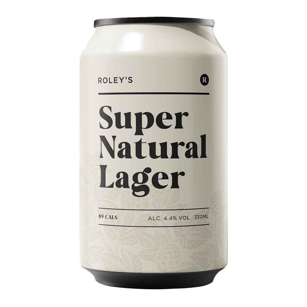 Roley's Super Natural Lager 330ml Can