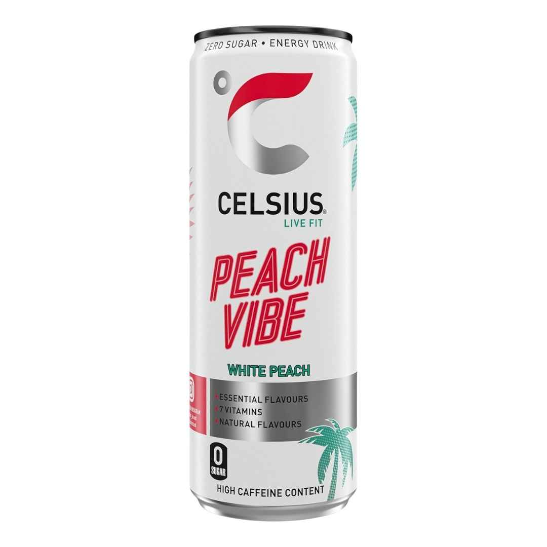 Celsius Peach Vibe Energy Drink 355ml