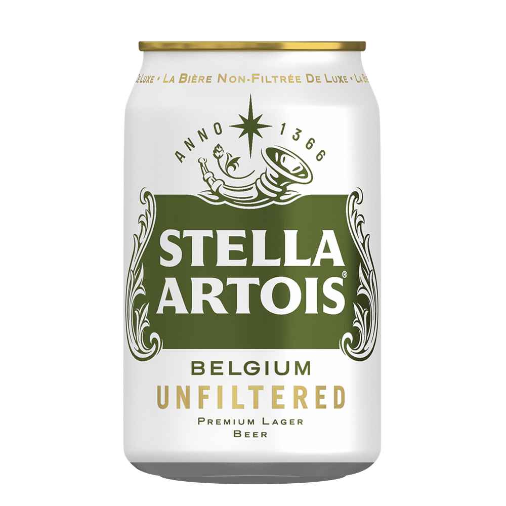 Stella Artois Premium Unfiltered Lager 24x 330ml Cans