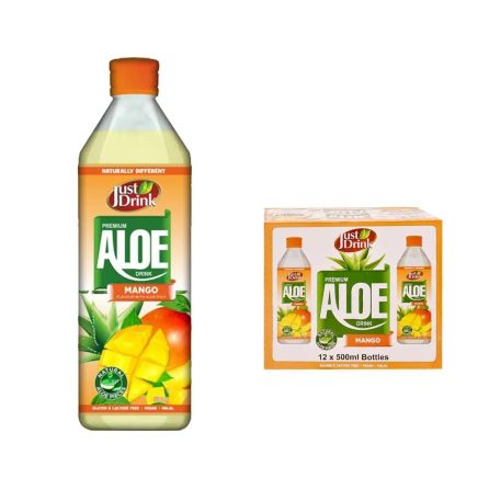 Just Drink Aloe Mango Flavoured Drink 12x 500ml