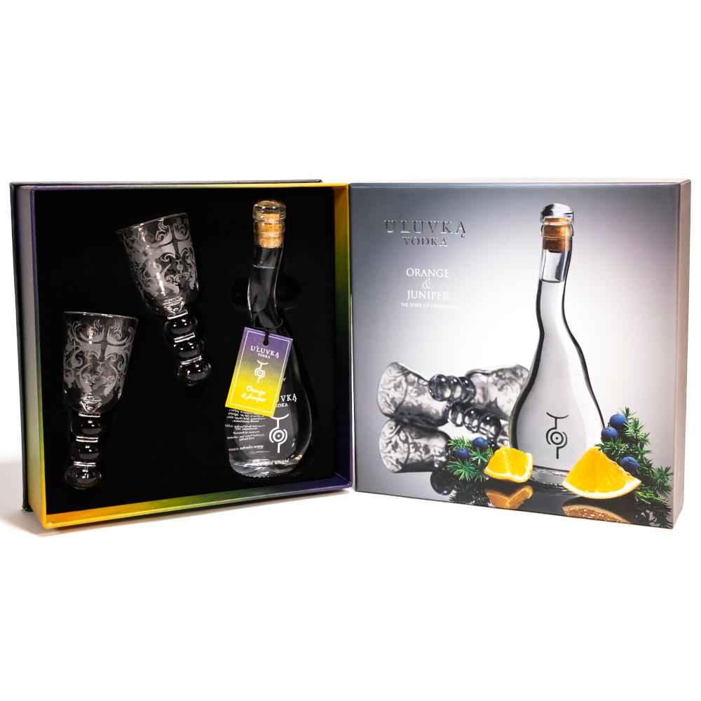 U'Luvka Orange & Juniper Vodka 10cl Spirit of Pleasure Gift Pack