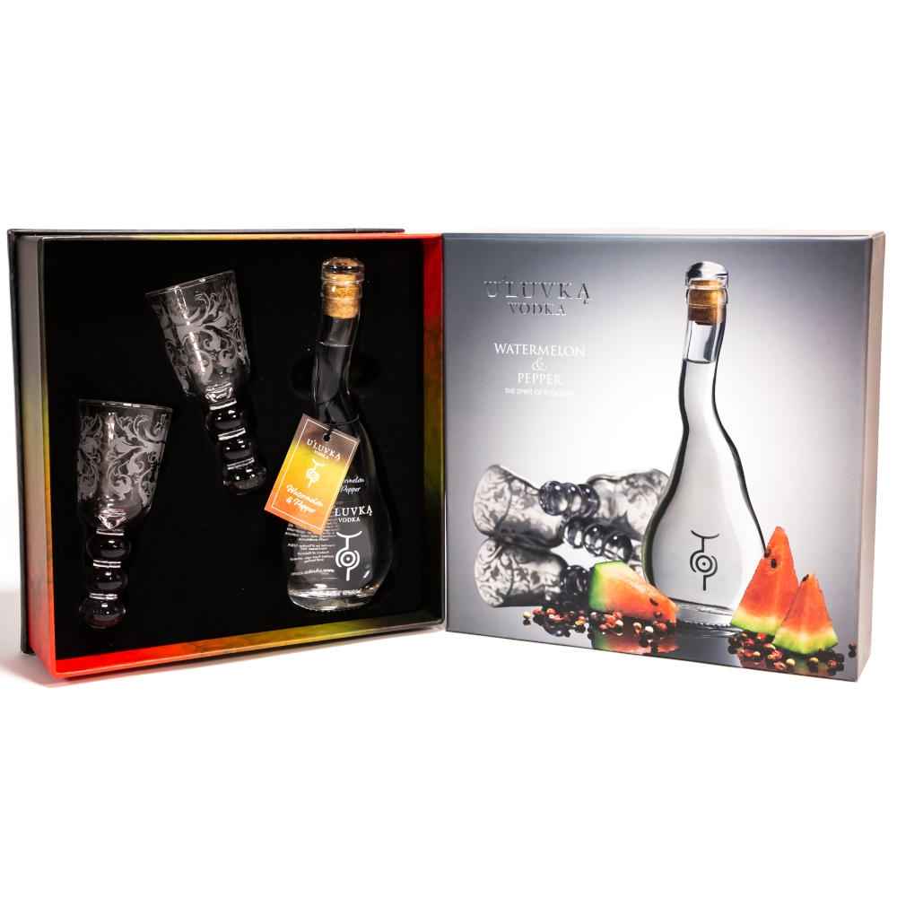 U'Luvka Watermelon & Pepper Vodka 10cl Spirit of Pleasure Gift Pack