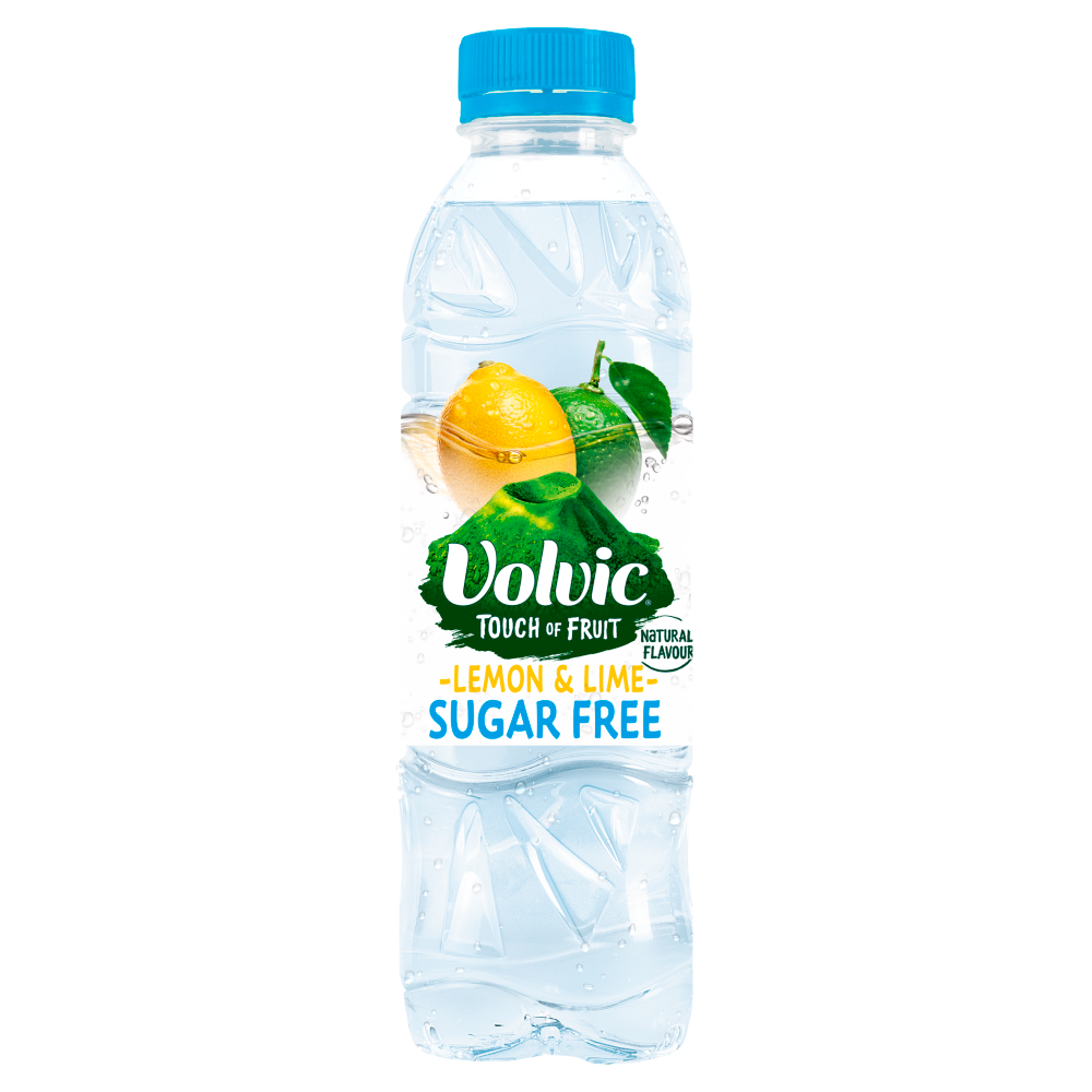 Volvic Touch Of Fruits Lemon & Lime Sugar Free Still Water 12x 500ml